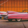 Classic Pink Cadillac Car Diamond Painting