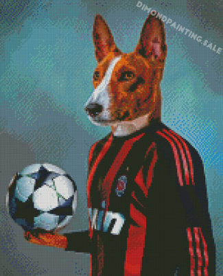 Cool Dog Football Diamond Painting