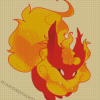 Flareon Pokemon Art Diamond Painting