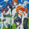 Girls Und Panzer Characters Diamond Painting