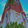 Michigan State University Tower Diamond Painting