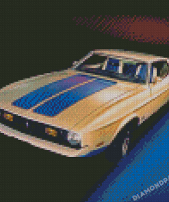 72 Mustang Car Diamond Painting