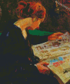 A Girl Reading Vincenzo Arts Diamond Painting