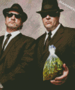 Belushi Brothers And Weed Diamond Painting
