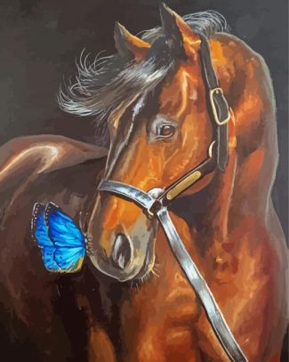 Butterfly Horse Diamond Painting