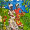 Caribbean West Indian Women Art Diamond Painting