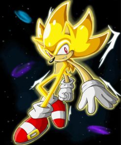 Crystal Sonic The Hedgehog Diamond Painting