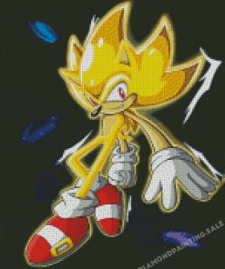 Crystal Sonic The Hedgehog Diamond Painting