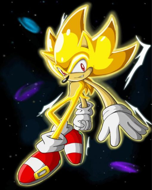 Crystal Sonic The Hedgehog Diamond Painting