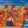 Fat Ladies At The Beach Diamond Painting