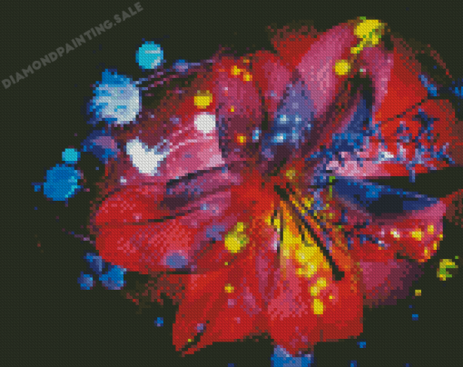 Flower Splatter Diamond Painting