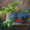 Forget Me Nots And Bird Cherry Flowers Diamond Painting