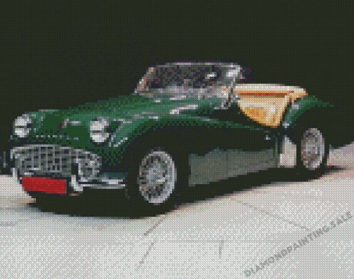 Green Triumph Tr3 Diamond Painting