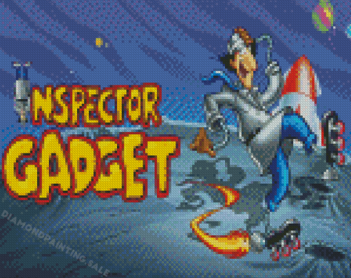 Inspector Gadget 80s Cartoon Diamond Painting