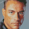 Jean Claude Van Damme Face Diamond Painting
