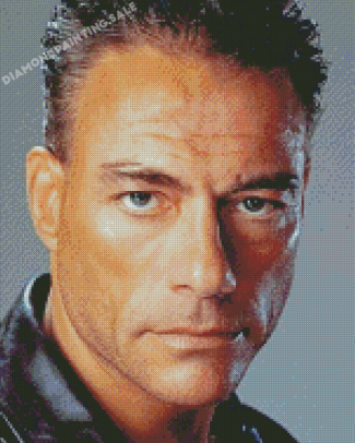 Jean Claude Van Damme Face Diamond Painting