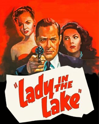 Lady In The Lake Movie Poster Diamond Painting