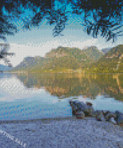 Landscape Of Idro Lake Diamond Painting