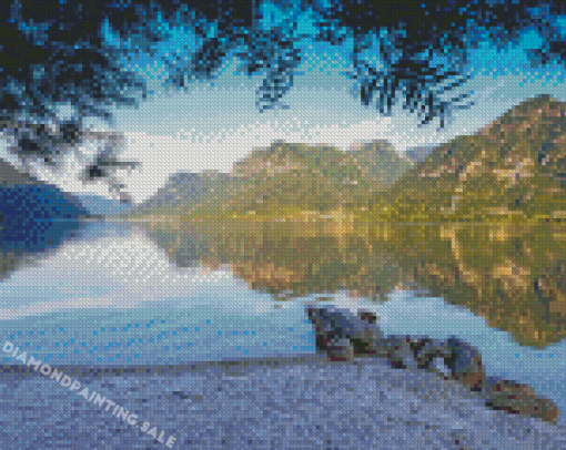 Landscape Of Idro Lake Diamond Painting