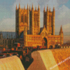 Lincoln Cathedral At Sunset Diamond Painting