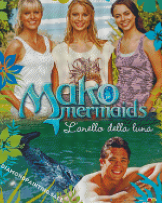 Mako Mermaids Poster Diamond Painting