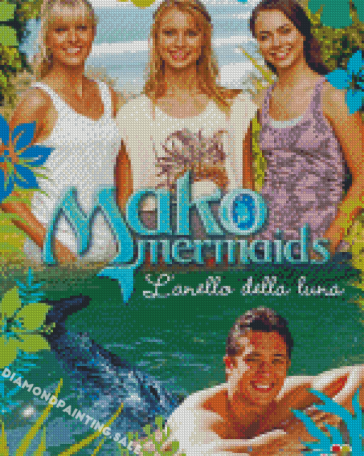 Mako Mermaids Poster Diamond Painting