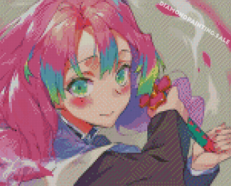 Mitsuri Anime Girl Diamond Painting