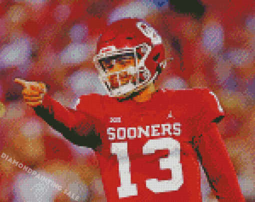 Oklahoma Sooners Football Diamond Painting