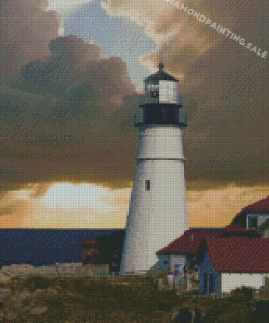 Portland Head Light Lighthouse Diamond Painting