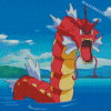 Red Gyarados Diamond Painting