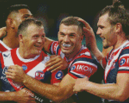 Sydney Roosters Rugby League Players Diamond Painting