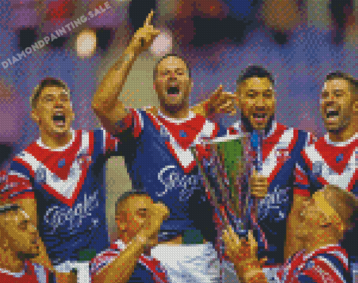Sydney Roosters Rugby Team Diamond Painting