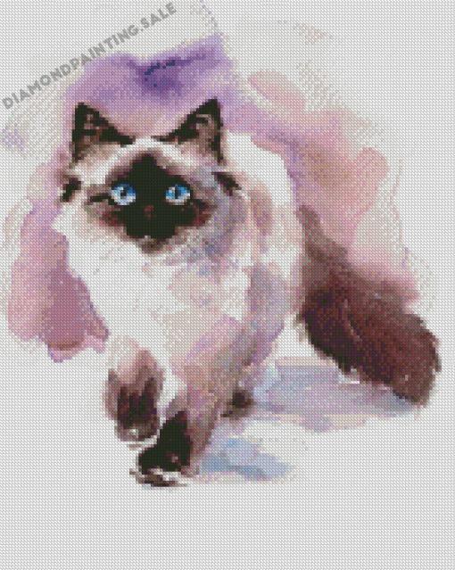 Abstract Ragdoll Cat Diamond Painting