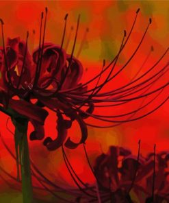 Aesthetic Spider Lilies Diamond Painting
