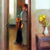 Aesthetic Woman In Doorway Art Diamond Painting