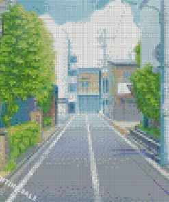 Aesthetic Anime Street Diamond Painting