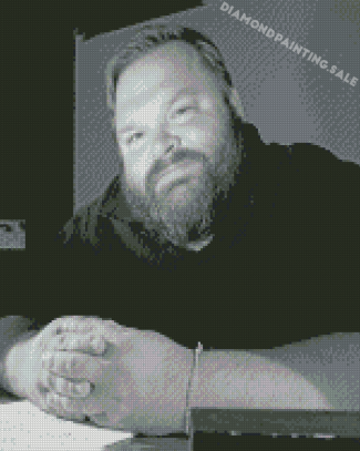 Black And White Mike Daisey Actor Diamond Painting