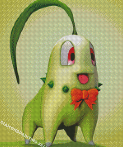 Chikorita Pokemon Character Diamond Painting