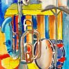 Colorful Drums Abstract Diamond Painting