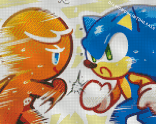 Cookie Run And Sonic Diamond Painting