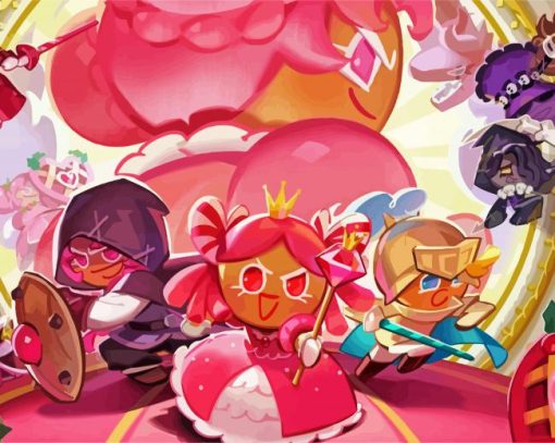 Cookie Run Video Game Diamond Painting