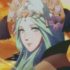 Fire Emblem Three Houses Green Hair Girl Diamond Painting