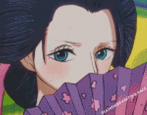 Nico Robin With Hand Fan Diamond Painting