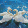 Romantic Swan In Water Diamond Painting
