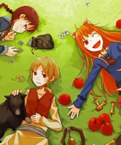 Spice And Wolf Characters Diamond Painting