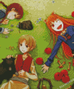 Spice And Wolf Characters Diamond Painting