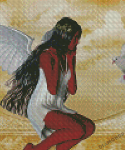The Angel And The Dove Diamond Painting