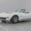 White Chevrolet 69 Corvette Diamond Painting