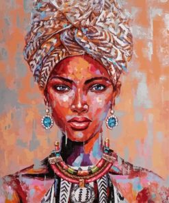 Afrikaanse Vrouw Art Diamond Painting