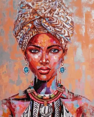 Afrikaanse Vrouw Art Diamond Painting